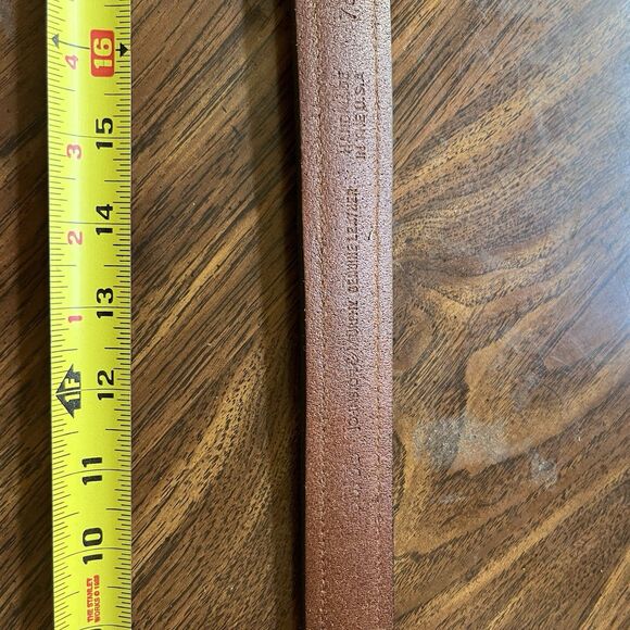 Johnston & Murphy Black Leather Dress Belt - Men's Size 38 - Picture 8 of 8